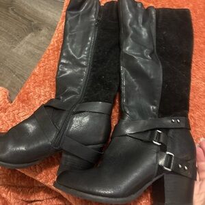 Fergalicious Black Heeled Boots